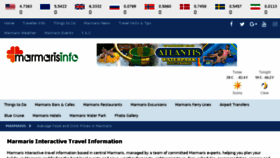 What Marmarisinfo.com website looked like in 2018 (5 years ago)