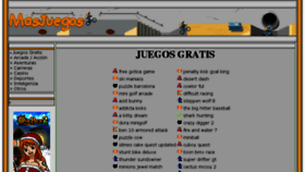What Masjuegos.com website looked like in 2018 (5 years ago)