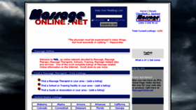 What Massageonline.net website looked like in 2018 (5 years ago)