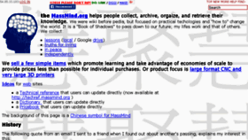 What Massmind.org website looked like in 2018 (7 years ago)