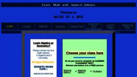 What Mathinabox.com website looked like in 2018 (5 years ago)