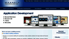 What Maxnet-tech.com website looked like in 2018 (5 years ago)