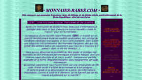 What Monnaies-rares.com website looked like in 2018 (5 years ago)