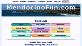 What Mendocinofun.com website looked like in 2018 (5 years ago)