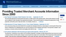 What Merchantseek.com website looked like in 2018 (5 years ago)
