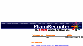 What Miamirecruiter.com website looked like in 2018 (5 years ago)