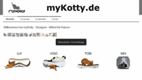 What Mykotty.de website looked like in 2018 (5 years ago)