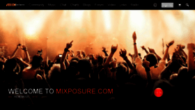 What Mixposure.com website looked like in 2018 (5 years ago)