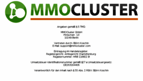 What Mmocluster.com website looked like in 2018 (5 years ago)