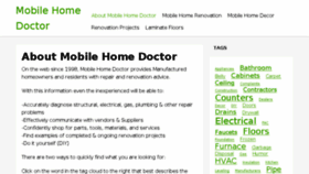 What Mobilehomedoctor.com website looked like in 2018 (5 years ago)