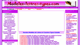 What Modeles-lettres-types.com website looked like in 2018 (5 years ago)