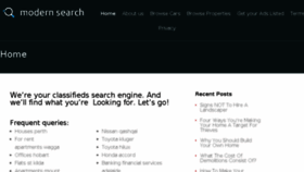 What Modernsearch.com.au website looked like in 2018 (5 years ago)