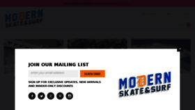 What Modernskate.com website looked like in 2018 (5 years ago)