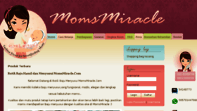 What Momsmiracle.com website looked like in 2018 (5 years ago)