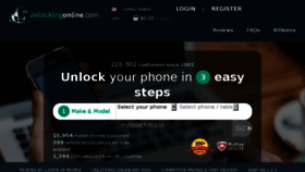 What Mobileunlockcodes.co.uk website looked like in 2018 (5 years ago)