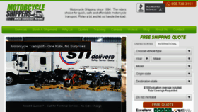 What Motorcycleshippers.com website looked like in 2018 (5 years ago)