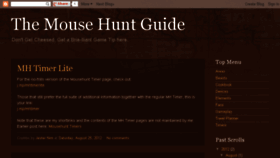 What Mousehuntguide.blogspot.com website looked like in 2018 (6 years ago)