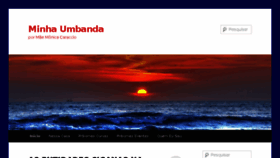 What Minhaumbanda.com.br website looked like in 2018 (5 years ago)