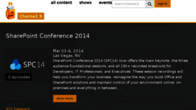 What Mssharepointconference.com website looked like in 2018 (6 years ago)