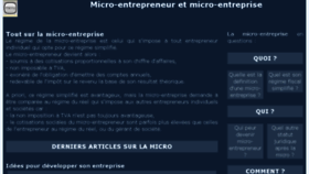 What Micro-entrepreneur.info website looked like in 2018 (5 years ago)