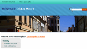 What Mumost.cz website looked like in 2018 (7 years ago)