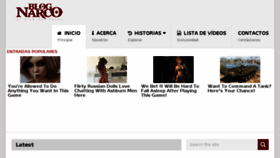 What Mundonarco.com website looked like in 2018 (7 years ago)