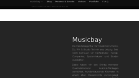 What Musicbay.de website looked like in 2018 (5 years ago)