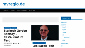 What Mvregio.de website looked like in 2018 (5 years ago)