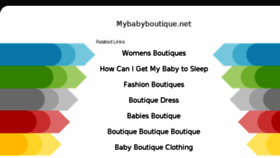 What Mybabyboutique.net website looked like in 2018 (5 years ago)