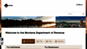 What Mtrevenue.gov website looked like in 2018 (5 years ago)