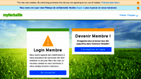What Myherbalife.fr website looked like in 2018 (7 years ago)