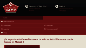 What Madrid.measurecamp.org website looked like in 2018 (5 years ago)