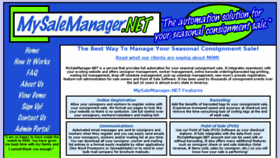 What Mysalemanager.com website looked like in 2018 (5 years ago)