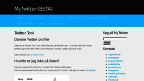 What Mytwitter.dk website looked like in 2018 (5 years ago)