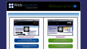 What Mywebspiration.com website looked like in 2018 (5 years ago)