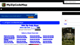 What Myzipcodemap.com website looked like in 2018 (5 years ago)