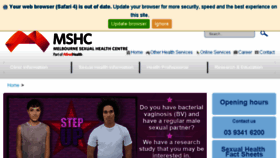 What Mshc.org.au website looked like in 2018 (5 years ago)