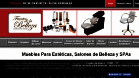 What Mueblesparaesteticas.com.mx website looked like in 2018 (5 years ago)