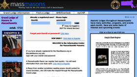 What Massmasons.org website looked like in 2018 (5 years ago)