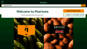 What Morrisons.co.uk website looked like in 2018 (5 years ago)