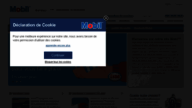 What Mobil.be website looked like in 2018 (5 years ago)