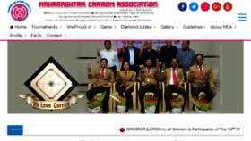 What Maharashtracarromassociation.com website looked like in 2018 (5 years ago)