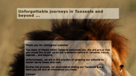 What Machoporini-tanzania.com website looked like in 2018 (5 years ago)