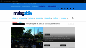 What Malagaldia.es website looked like in 2018 (5 years ago)