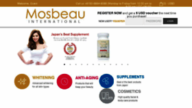 What Mosbeau.com website looked like in 2018 (5 years ago)