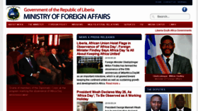 What Mofa.gov.lr website looked like in 2018 (5 years ago)