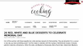 What Mooreorlesscooking.com website looked like in 2018 (5 years ago)
