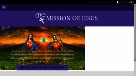 What Missionofjesus.com website looked like in 2018 (5 years ago)