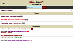 What Musicking.in website looked like in 2018 (5 years ago)
