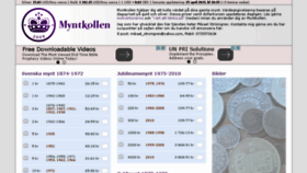What Myntkollen.se website looked like in 2018 (5 years ago)
